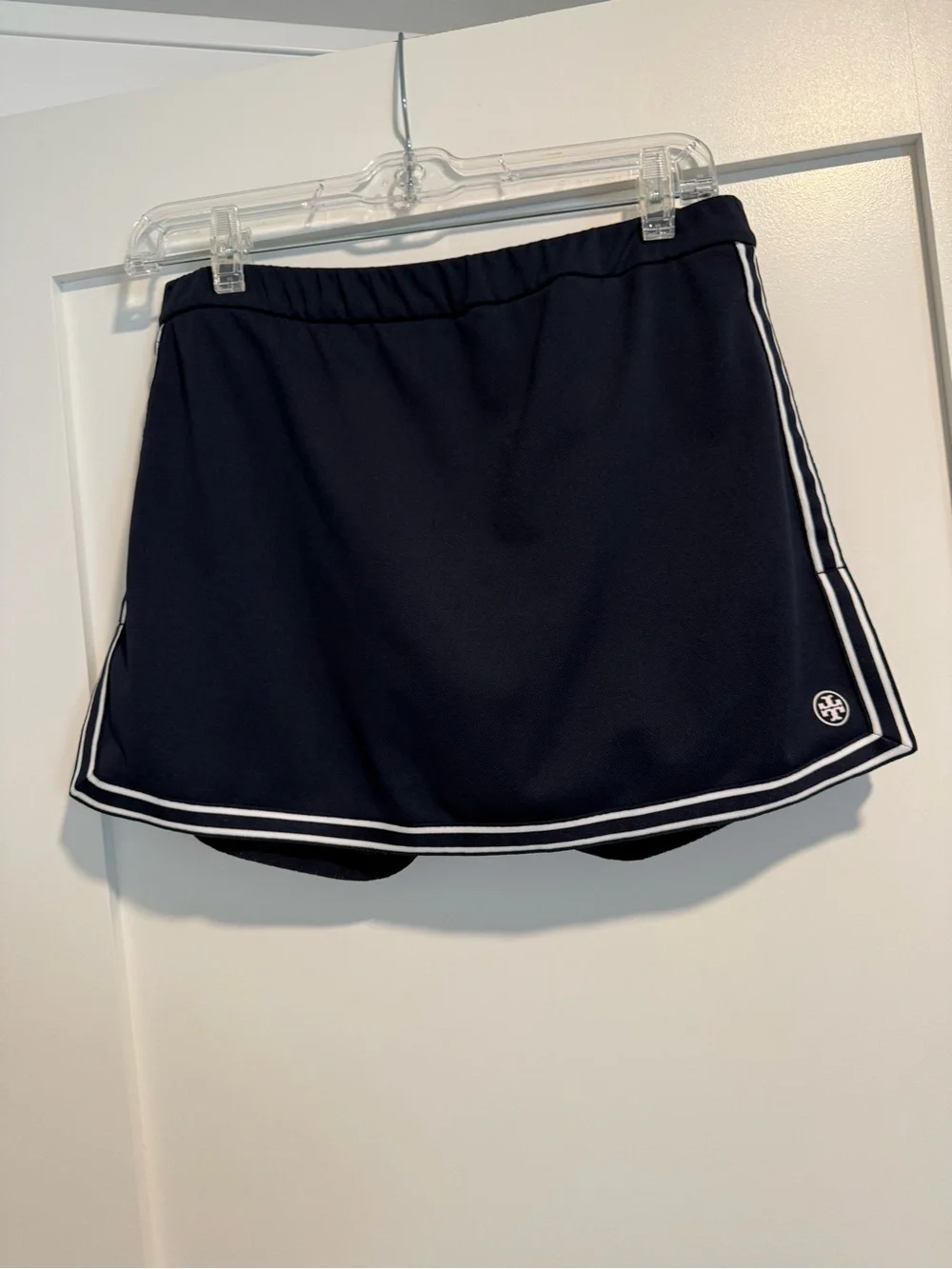 Tory Burch Navy Skort with White Trim